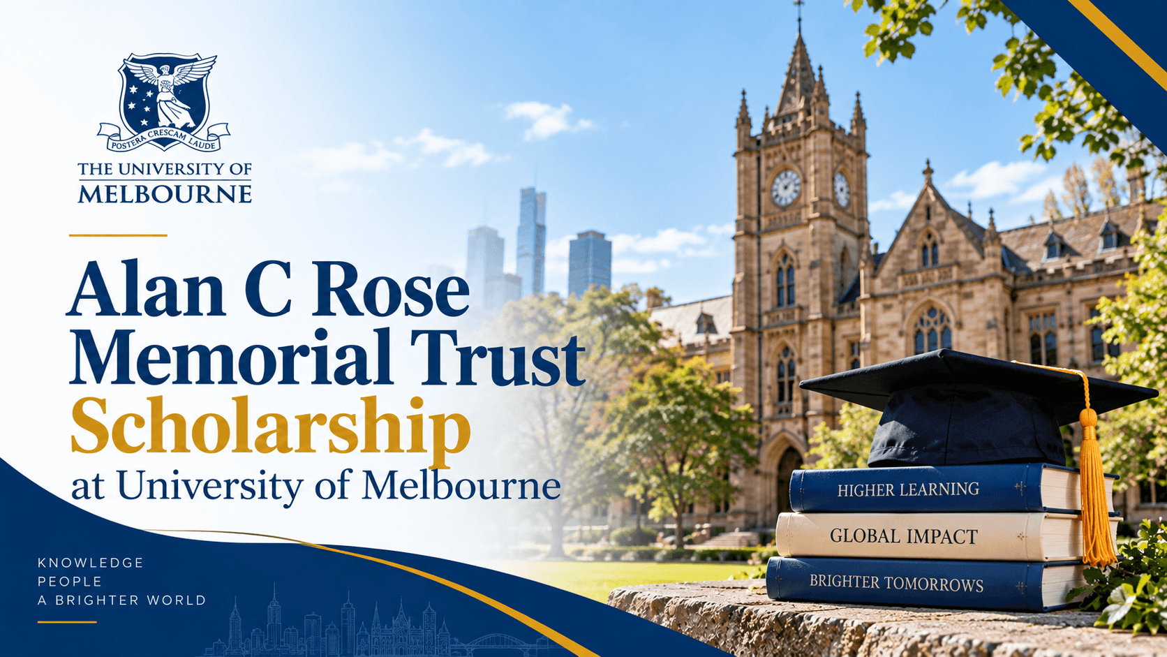 Alan C Rose Memorial Trust Scholarship at University of Melbourne 2026