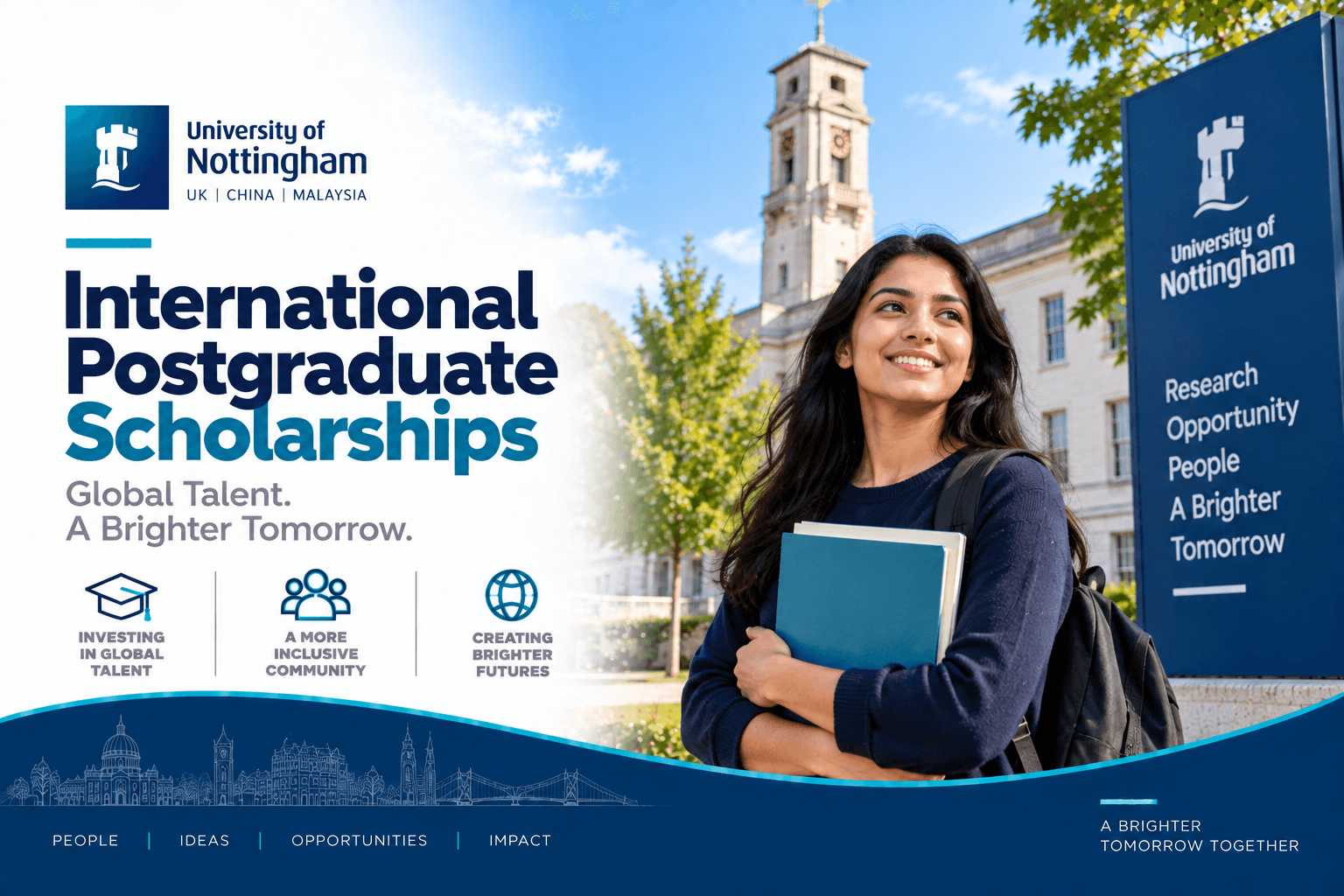 International Postgraduate Scholarships at University of Nottingham 2026