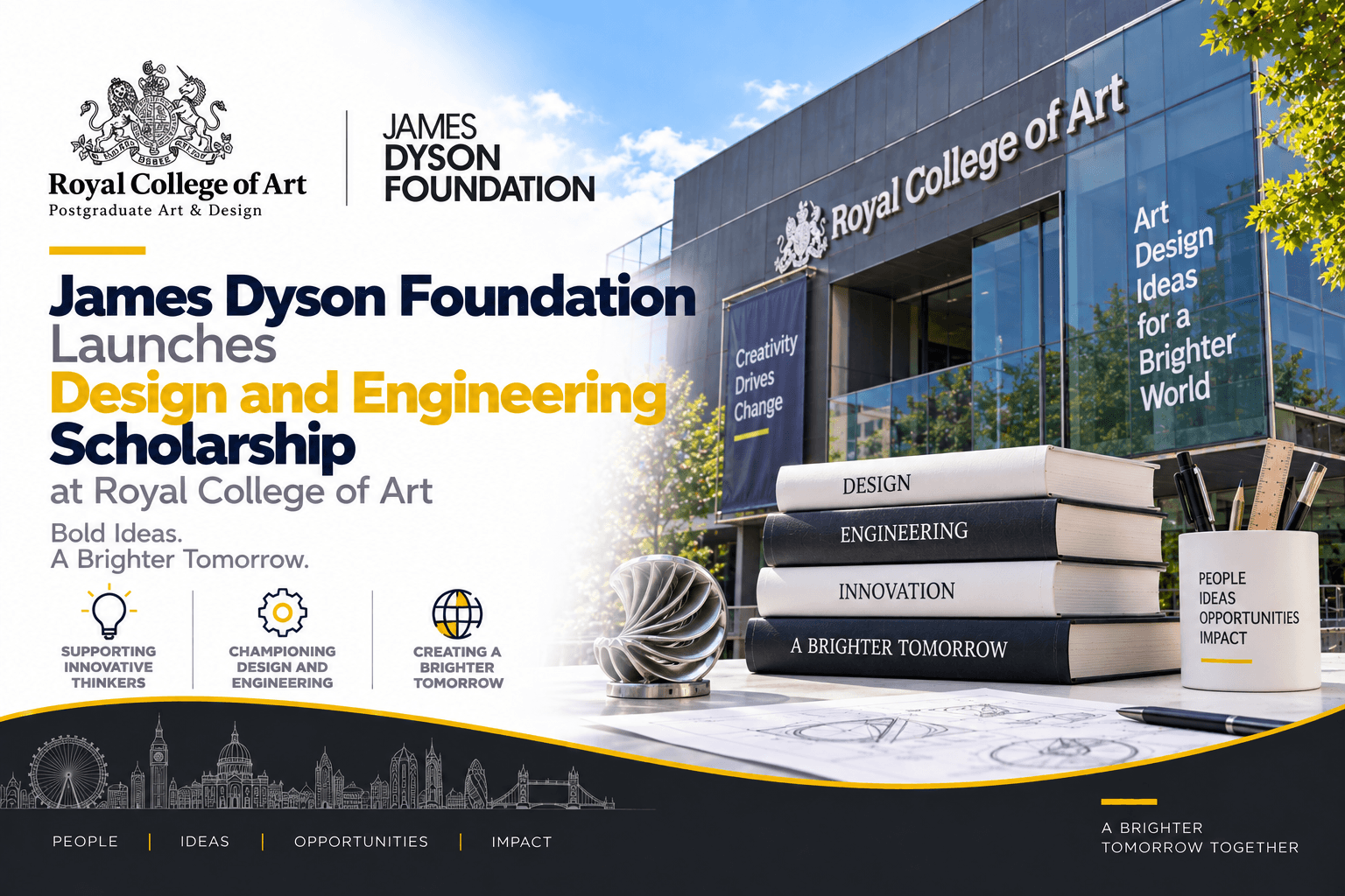 James Dyson Foundation Launches Design and Engineering Scholarship at Royal College of Art 2026