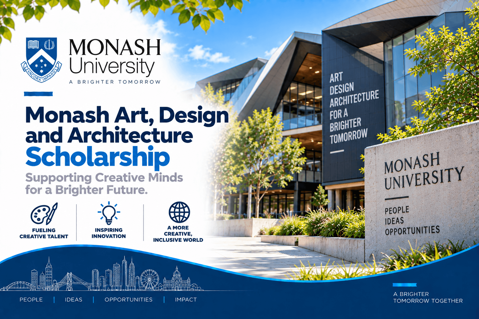 Monash Art, Design and Architecture Scholarship 2026