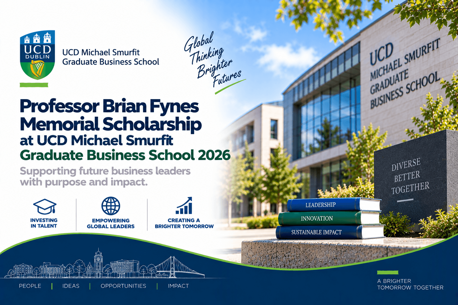 Professor Brian Fynes Memorial Scholarship at UCD Michael Smurfit Graduate Business School 2026
