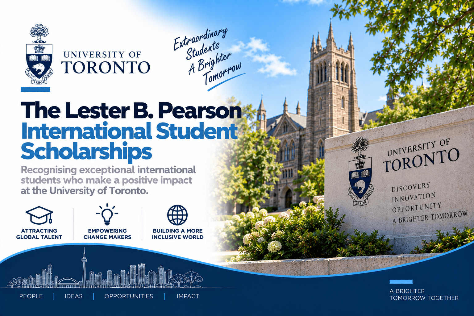 The Lester B. Pearson International Student Scholarships at University of Toronto 2026